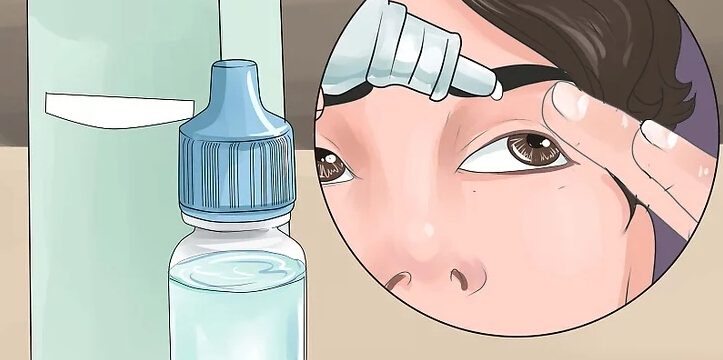 HA eye drop application