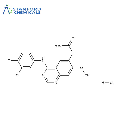 4-(3-chloro-4-fluorophenylamino)-6-Acetoxy -7-methoxyquinazoline, Gefitinib